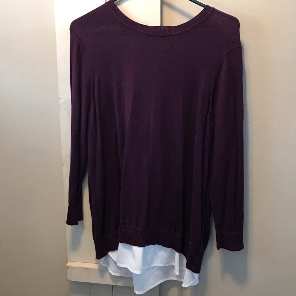 Calvin Klein Purple Crew Neck Sweater